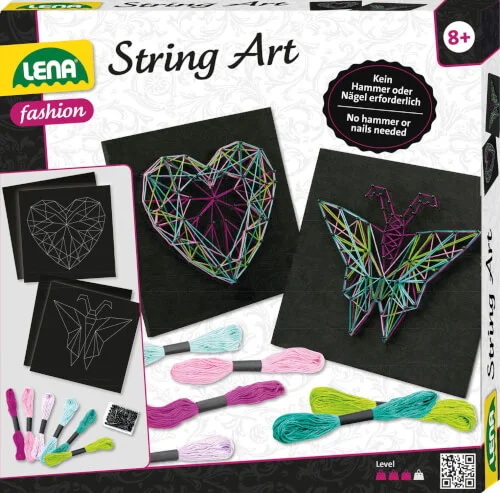 LENA® String Art – Schmetterling & Herz