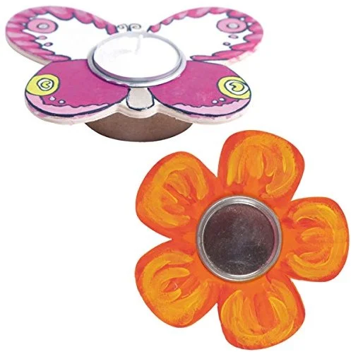 Lichtje bloem/vlinder van hout