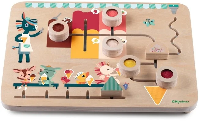 Lilliputiens Eiscreme-Stand Mix & Match Tafel – Mein erstes Kompositionsspiel