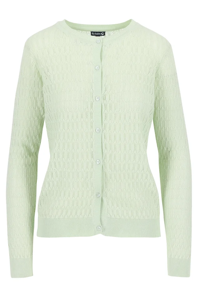 Lily Balou Damen Cardigan Iris Gilet Clearly Aqua