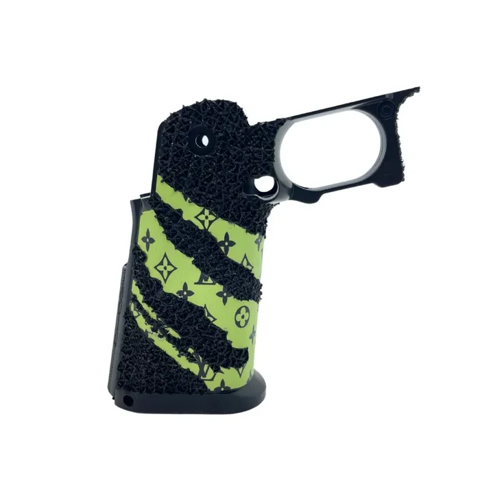 „Lime Green LV“ GBG Custom Stippled Hi-Capa Grip (1 von 1)