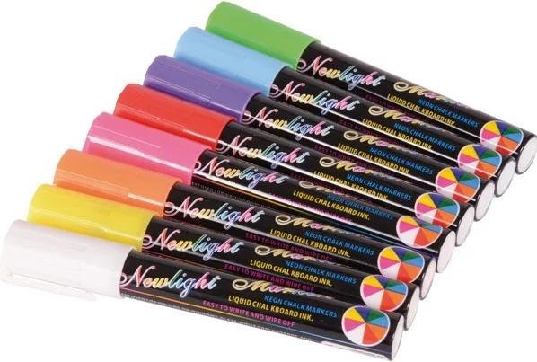 Liquid chalk pencils set of 8