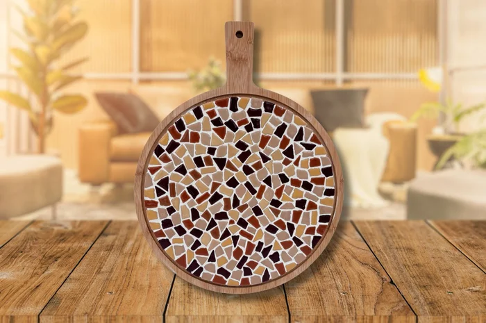 Little Creations LC DIY Runde Servierplatte beige/sand