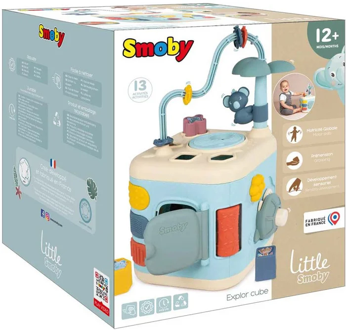 Little Smoby Ontdek Activiteitenkubus en Motoriekspiraal, 5dlg.
