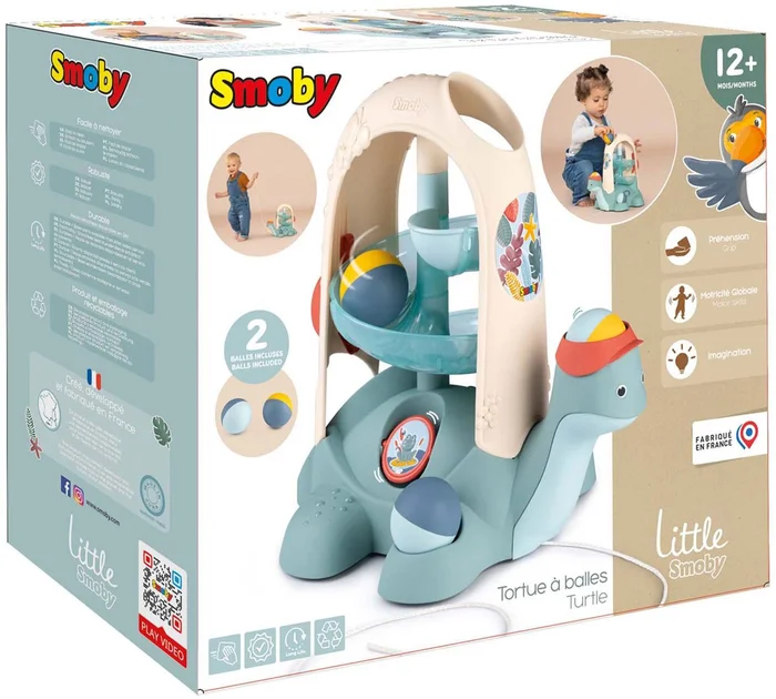 Little Smoby Schildpad Ballenbaan met 2 Ballen