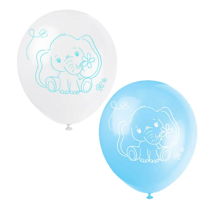 Luftballons Baby Elefant blau