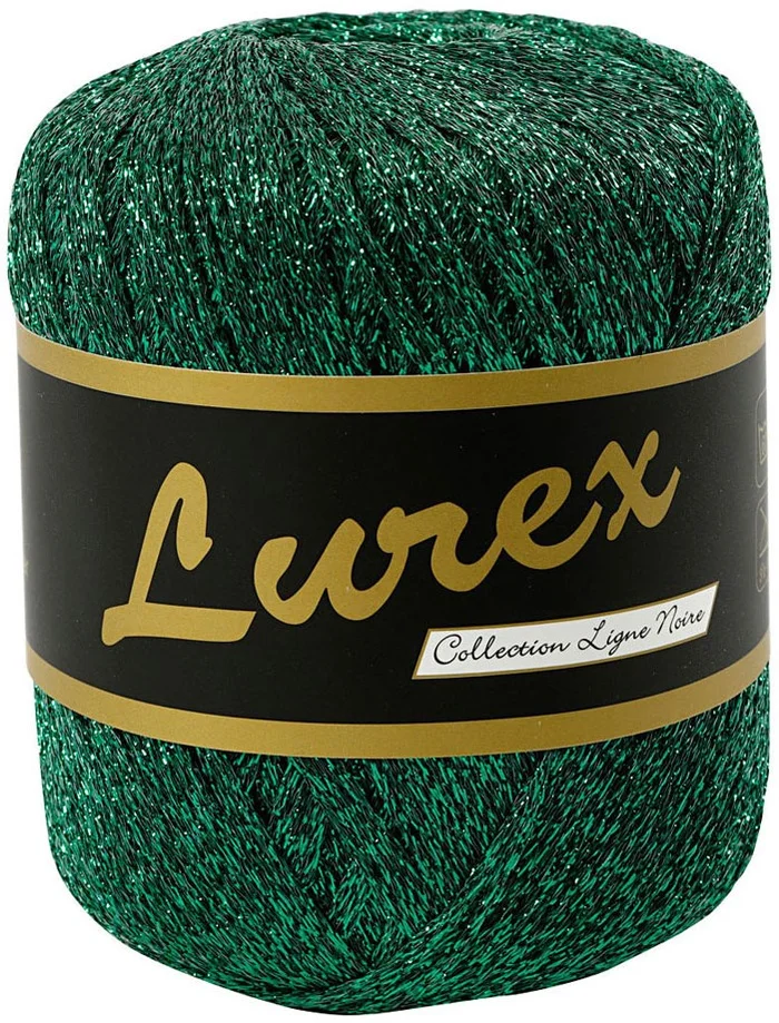 Lurex Glitter Garen Groen, 160m