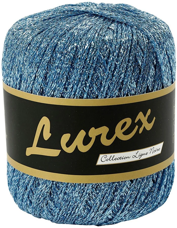 Lurex Glitter Garen Lichtblauw, 160m