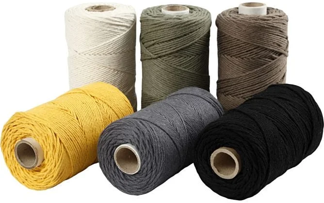 Macrame Koord Diverse Kleuren, 6x198m