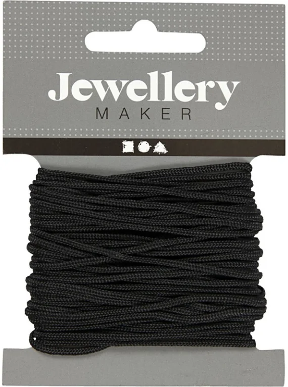 Macrame Koord Zwart, 8m