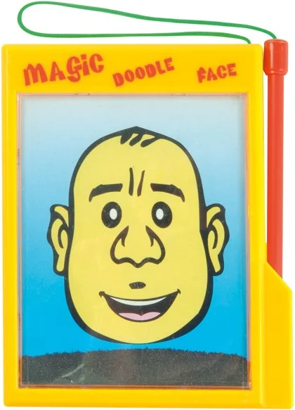 Magnetic powder face