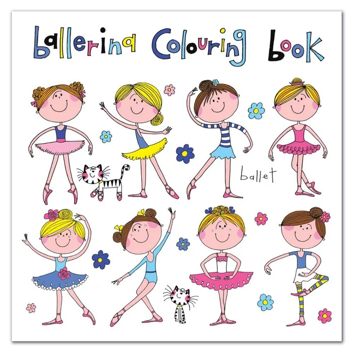 Malbuch Kleine Ballerina