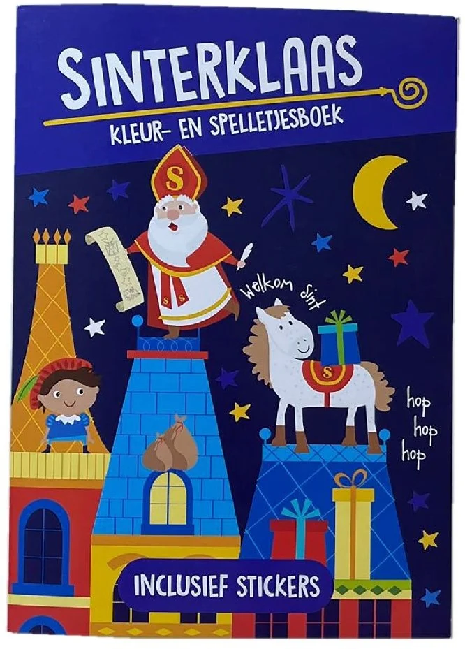 Malspielbuch + Aufkleber Sint A4 WH