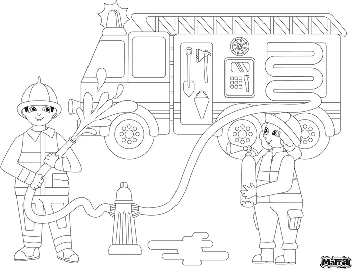 Matta Kids – Brandweer helden – Herbruikbare Kleur- en Veegplacemat