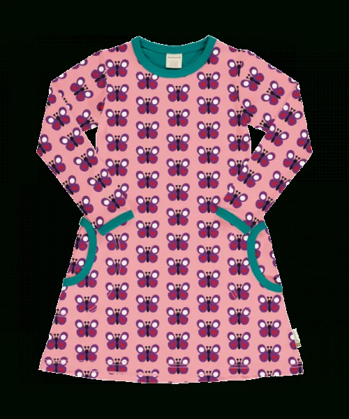 maxomorra Langarm Kleid GARDEN BUTTERFLY