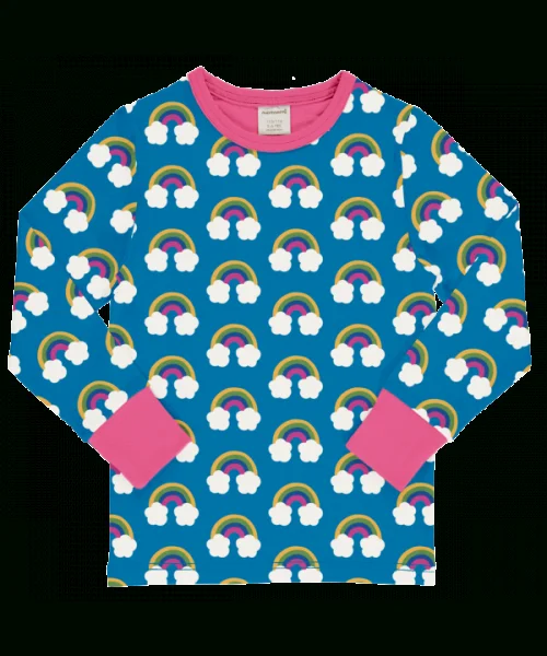 maxomorra Langarm Shirt FARM RAINBOW