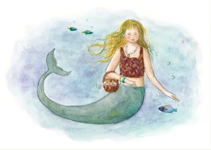 Meerjungfrau (blau)