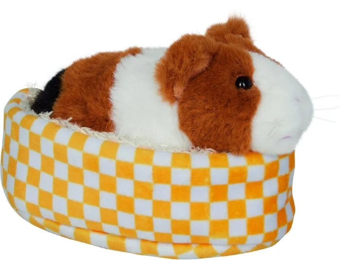 Meerschweinchen Lola im Korb – Lustige Tierparade