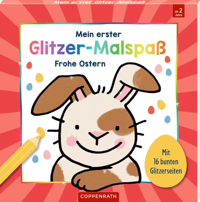 Mein erster Glitzer-Malspaß: Frohe Ostern – Malblock