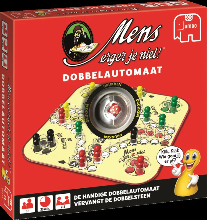 Mens Erger Je Niet Dice Machine Rennen-Brettspiel Kinder & Erwachsene