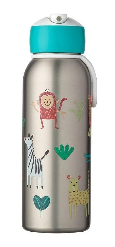 Mepal Campus Insulated Flip-Up Bottle, 350ml Animal Friends