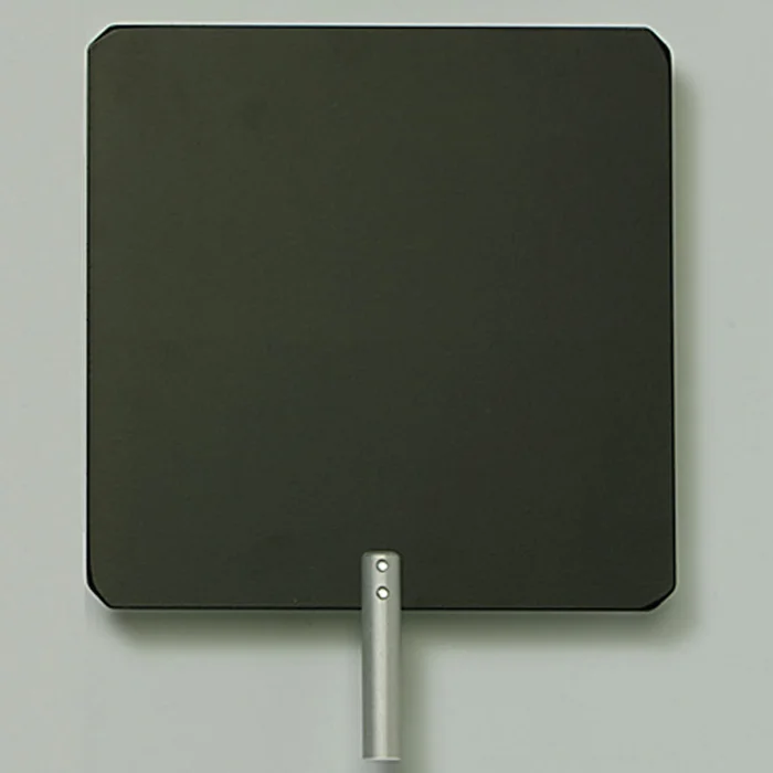 Metallschirm, weiß/schwarz | W-70797