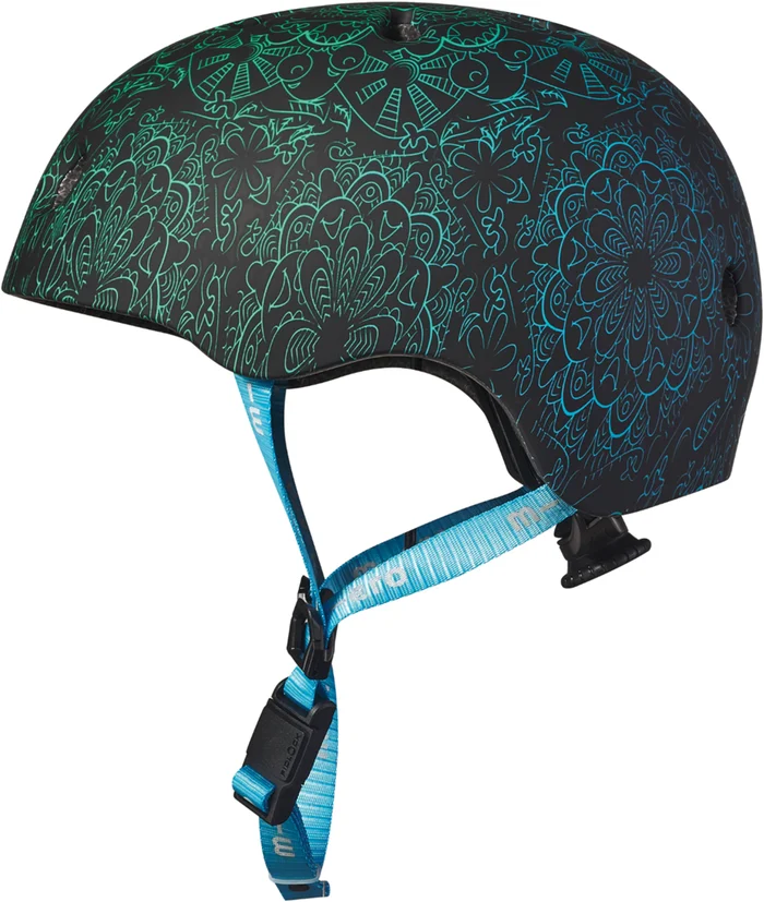 Micro Micro PC helmet Deluxe Mandala Green/Blue