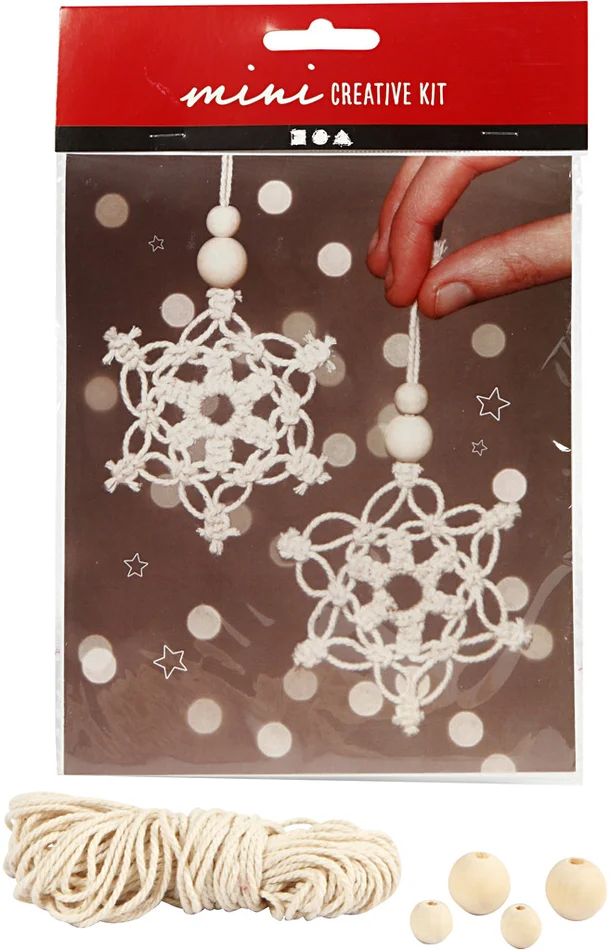 Mini Creative Kit Macrame Sneeuwvlok