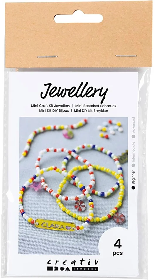 Mini Hobbyset Sieraden Krimpfolie Armbanden Geel