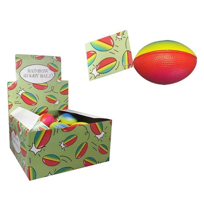 Mini Rugby Ball Regenbogen – ca. 10 cm