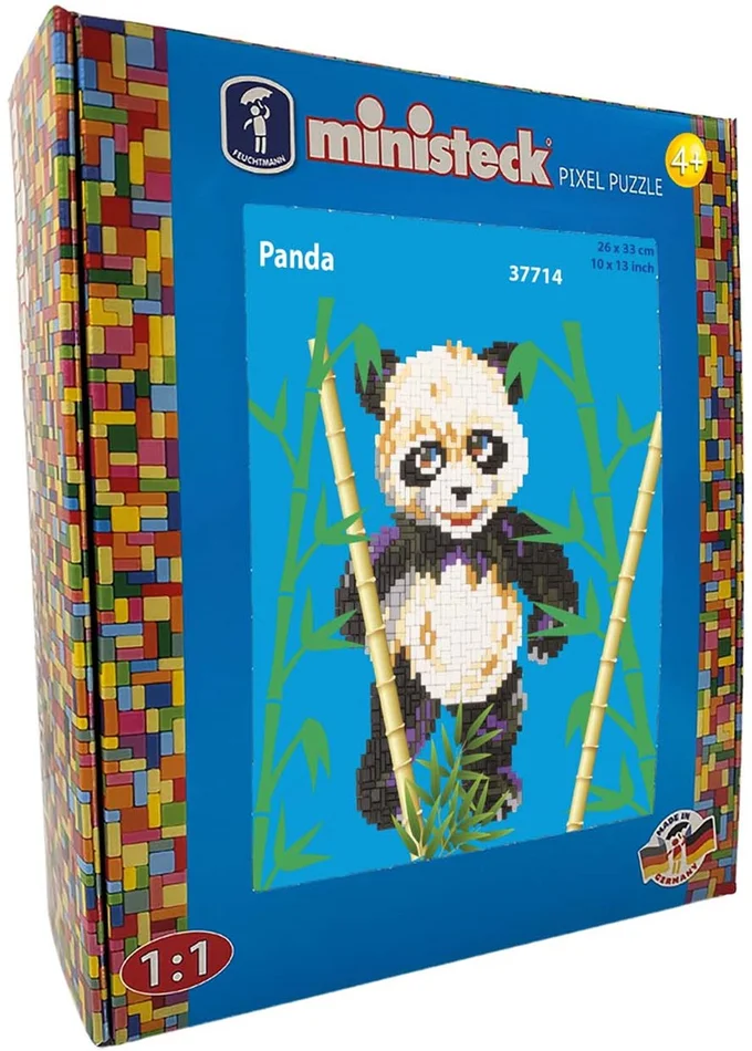Ministeck Ministeck Panda (klein) – XL Box – 1200 Stück