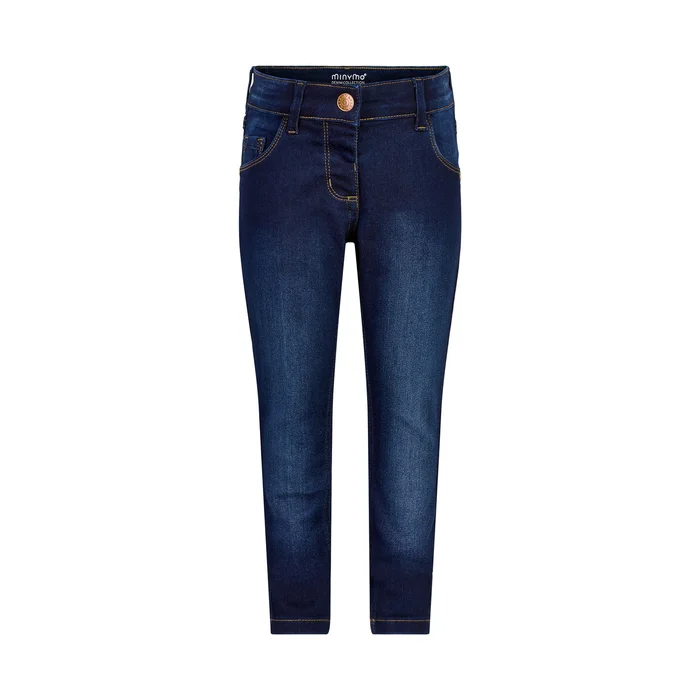 Minymo Mädchen Jeans stretch slim fit Dark Blue Denim