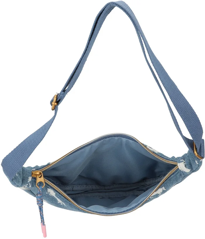 Miss Melody kleine halfronde schoudertas DENIM