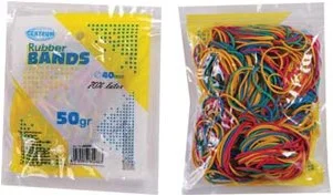 Mittelgummibänder 40 mm farbig 50 Gramm 80266