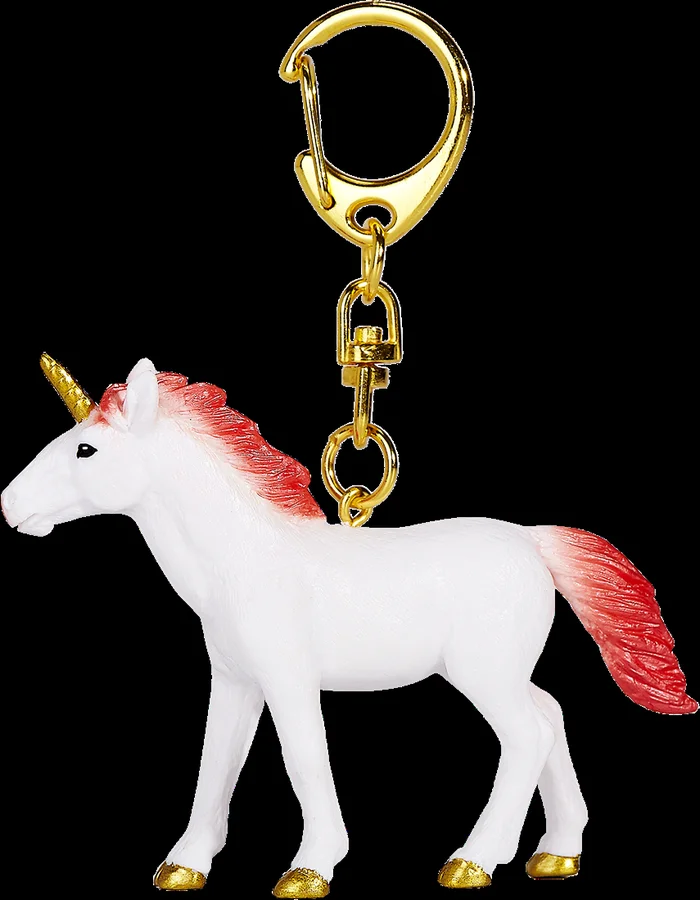 Mojo Fantasy Schlüsselanhänger Einhorn stehend rot – 387481