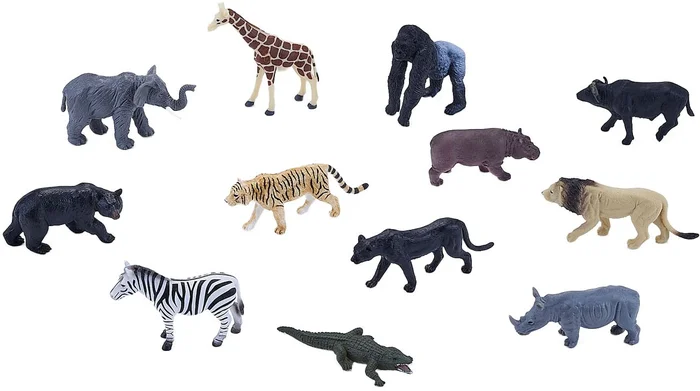 Mojo Wildlife Mini Wilde Dieren Speelset, 12dlg. – 380057