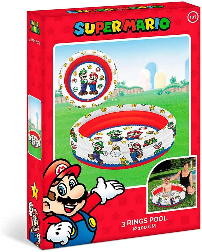 Mondo Zwembad 3-rings Super Mario, 100cm