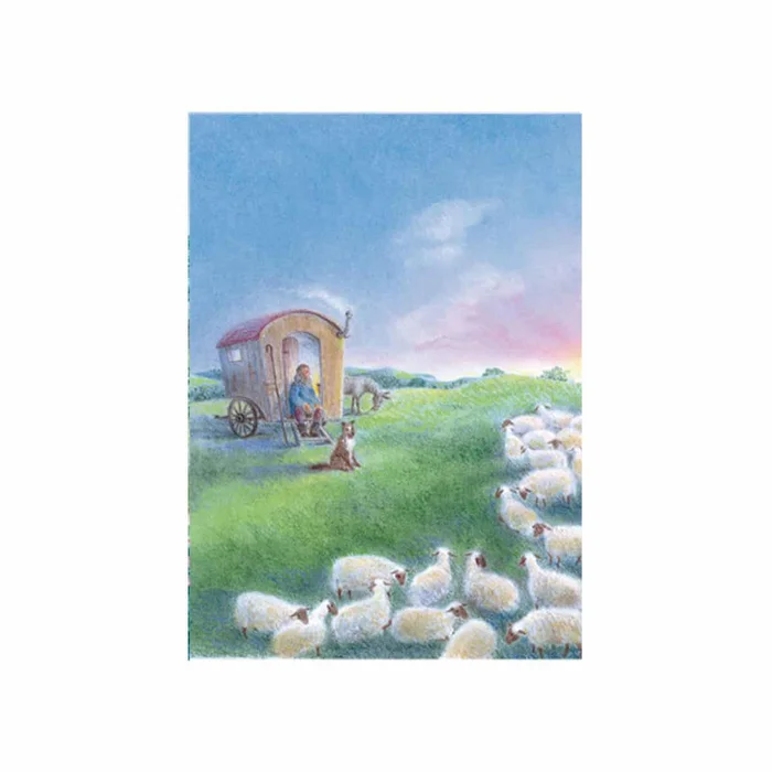 Monika Speck Kunstkarte No 5637 – Der Schäfer hütet seine Schafe