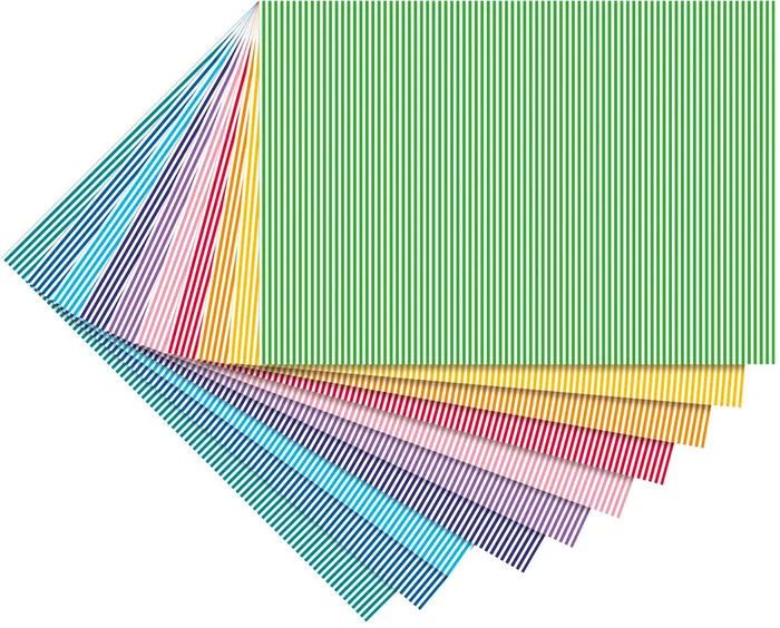 Motivkarton Streifen klein 50×70 cm 10 Bogen