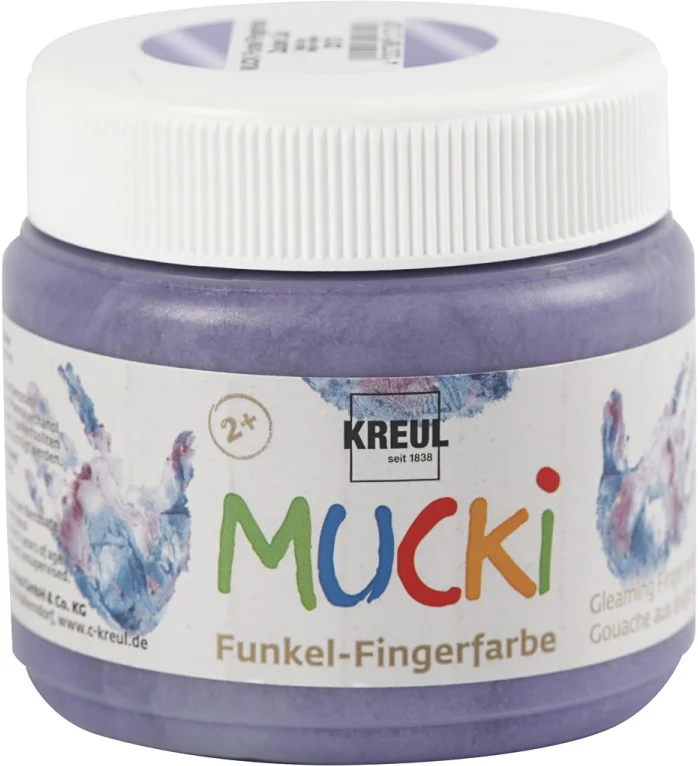 Mucki Mucki Fingerfarbe Metallic Lila 150 ml