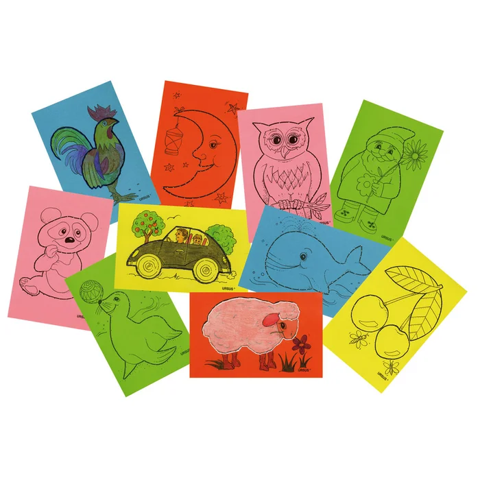 Nähkarten mit verschiedenen Motiven