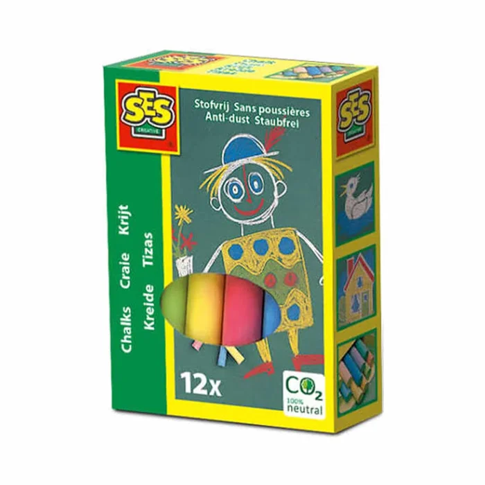 Naturkind Tafelkreide bunt 12 Stk