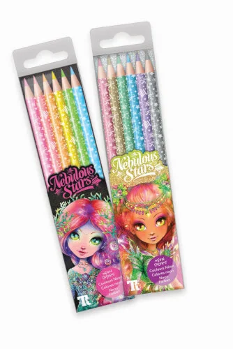Nebulous Stars™ – Holz-Buntstifte im 6er-Pack, sortiert