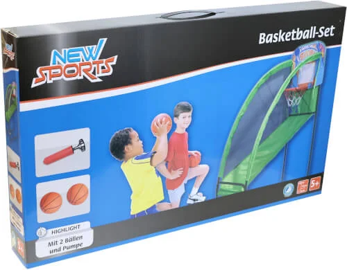 New Sports – Basketball Indoor-Set, inklusive 2 Bälle