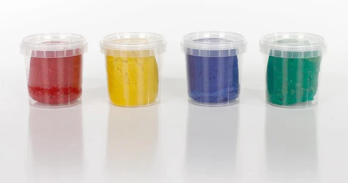 ökoNorm SOFT-Knete nawaro, 4er Set A – rot, gelb, grün, blau