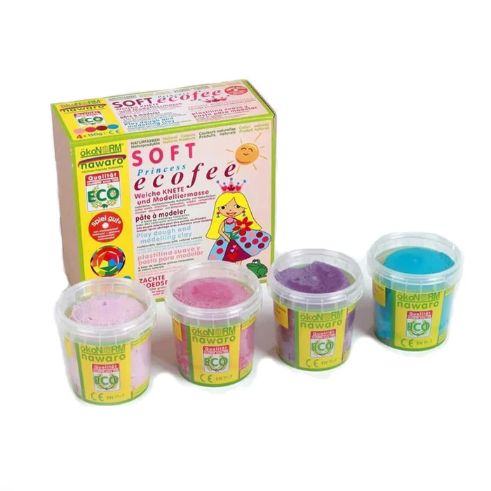 ökoNORM SOFT-Knete nawaro 4er Set M “Eco Princess”