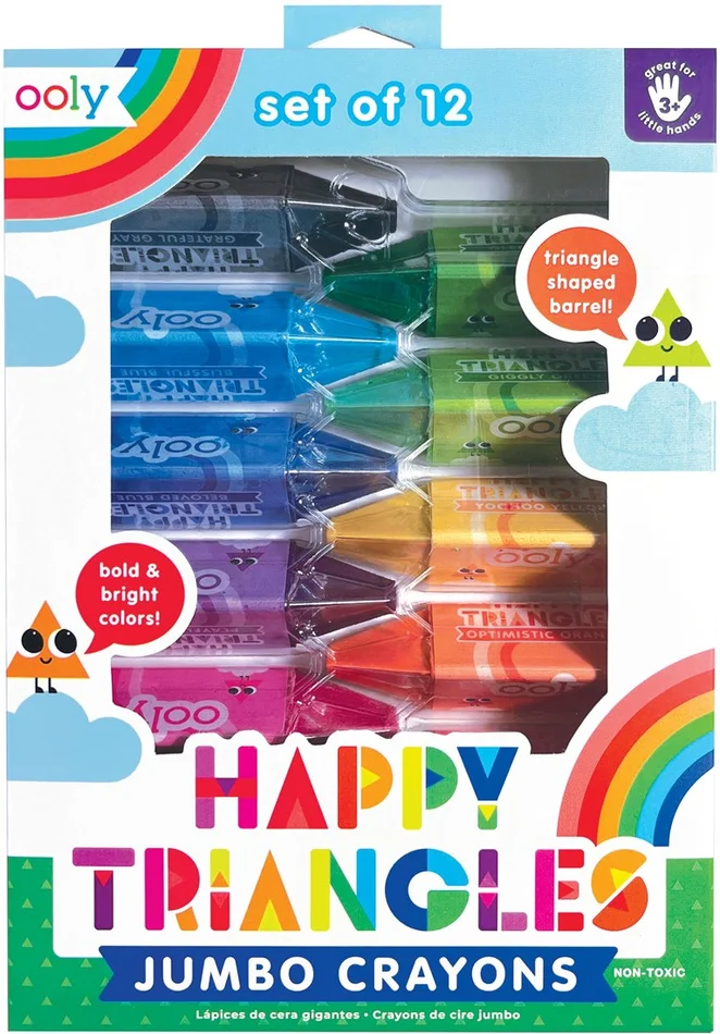 Ooly – Happy Triangles Jumbo-Buntstifte