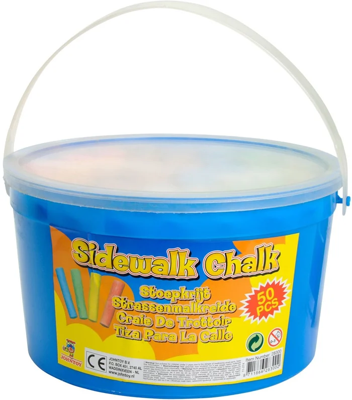 Outdoor Fun Pflasterkreide im Eimer – 50 Stück
