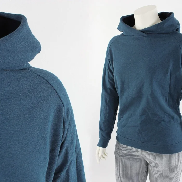 Oversize Hoodie petrol meliert