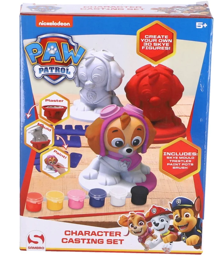 Paw Patrol set gips gieten skye